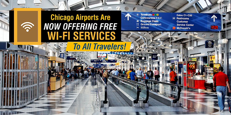 Chicago Airports Are Now Offering Free Wi-Fi Services To All Travelers!