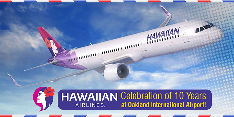 Hawaiian Airlines Celebration of 10 Years at Oakland International Airport