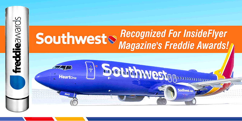 Southwest Airlines Recognized For InsideFlyer Magazine’s Freddie Awards!