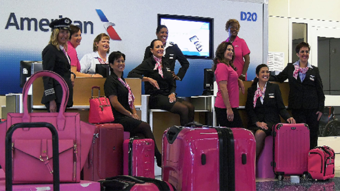 American Airlines Goes Pick In October For Breast Cancer Awareness Month